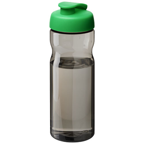 Gourde sport publicitaire 650 ml H2O Active® Eco Base Vert vif et Charbon